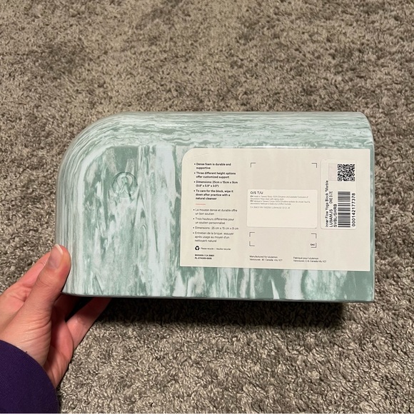 🛑 SOLD Lululemon inner flow yoga block *marble - Picture 2 of 2